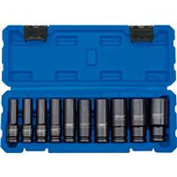 Draper 1/2 Inch Square Drive Impact Socket Set Deep Socket (10 Piece) Plastic