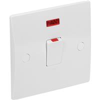 Axiom 20A DP Low Profile Switch Neon in White Plastic