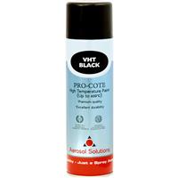 Aerosol Solutions High Temperature Spray Paint 500ml Matt in Black Steel