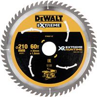 DeWalt Extreme Runtime Circular Saw Blade 210mm x 30mm x 60T