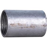 TTE Deta Metal Conduit Solid Coupler GV 20mm in Silver Steel