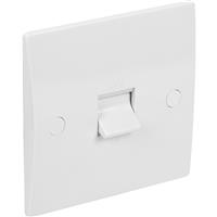 Axiom 45A Low Profile Switch 1 Gang in White Plastic
