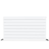 Purmo Tesni Eve Double Panel Horizontal Designer Radiator 578 x 800mm in White Steel