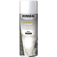 Ronseal Quick Dry Anti Damp Spray Paint 400ml in White