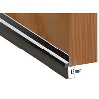 Stormguard Door Brush Strip in Aluminium