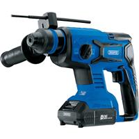 Draper D20 20V Brushless SDS+ Rotary Hammer Drill 2 x 2.0Ah in Blue Steel