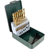 Bosch HSS-R Titanium Metal Drill Bit Set (19 Piece) Steel
