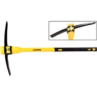 Roughneck Railroad Pick with Fibreglass Handle 7lb in Black/Yellow Steel
