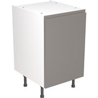 Kitchen Kit Flatpack J-Pull Kitchen Cabinet Base Unit Ultra Matt 500mm in Dust Grey MFC