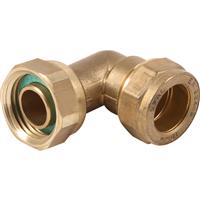 Made4Trade Compression Bent Tap Connector 15mm x 1/2 in Gold