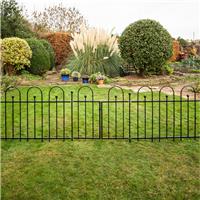 Apollo Easy Fit Fence Post 116cm (11 Pack) in Black Galvanised Steel