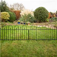 Apollo Easy Fit Fence Post 116cm (5 Pack) in Black Galvanised Steel