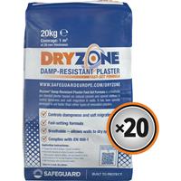 Safeguard Dryzone Fast Set Renovation Plaster 20kg (20 Pk)