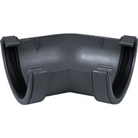 Aquaflow 112mm Half Round Gutter Angle 135deg in Anthracite Grey PVCU