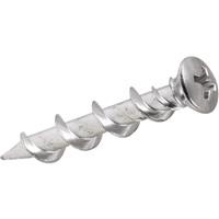 DeWalt Walldog Screws 32mm Chrome CSK Head (100 Pack) in Silver