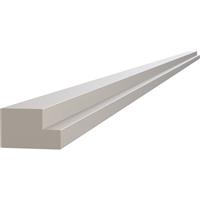 Kitchen Kit Flatpack J-Pull Multi Rail Super Gloss 2745mm in Light Grey Mdf