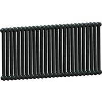 Arlberg Classic 2 Column Volcanic Radiator 600 x 1226mm 4019Btu in Anthracite Steel