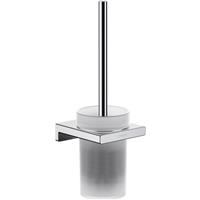 Hansgrohe AddStoris Wall Mounted Toilet Brush Holder in Chrome Metal