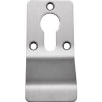 Euro Profile Cylinder Pull Satin Stainless Steel 92x45mm in Silver