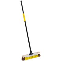 Bulldozer Heavy Duty Utility Broom Complete with Scraper and Handle 15.9" (380mm) in Yellow Neoprene