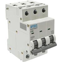 Axiom 3 Phase C-Curve MCB 3 Pole 6A 10kA