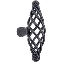 Cage Collection Knob 76mm in Black
