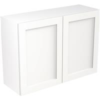 Kitchen Kit Flatpack Shaker Kitchen Cabinet Wall Unit Ultra Matt 1000mm in White MFC