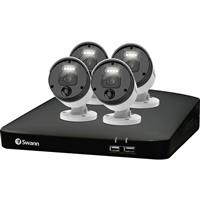 Swann Security Swann Smart Security 4K CCTV System 8 Channel 2TB HDD NVR 4 x Enforcer Camera in White