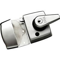 ERA Double Locking Nightlatch Satin Narrow in Chrome Brass