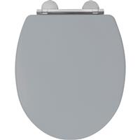 Croydex Lugano Wood Toilet Seat in Grey