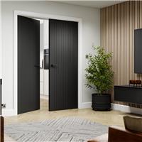 JB Kind Aria Black Internal Door 35 x 1981 x 610mm