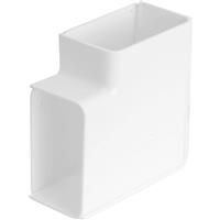 Talon Pipe Cover Flat Corner 15mm in White Plastic