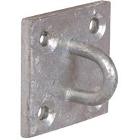 Chain Plate Staple Galvanised in Silver Steel