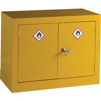 Barton Hazardous Substance Cabinet 711 x 915 x 457mm in Yellow Steel