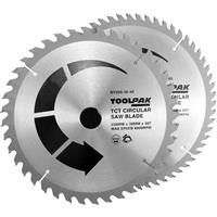 Toolpak TCT Circular Saw Blades 250 x 30mm T40/T60 (2 Pack) Steel