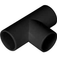 Aquaflow Solvent Weld Overflow Tee 21.5mm in Black