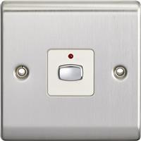 Energenie MiHome Smart 6MM Light Switch 1 Gang Dimmer 13A in Steel