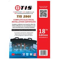 TIS Test Certificate Book Domestic Electrical Installation