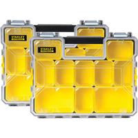 Stanley FatMax Waterproof Deep Pro Organiser 446 x 356 x 116mm (2 Pack) in Yellow Polypropylene