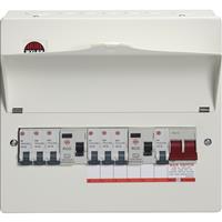 Wylex Metal 7 Way High Integrity A Type Consumer Unit + 7 MCBs 7 Way