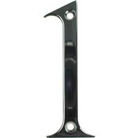 Fab and Fix Fab & Fix Hardex Door Numeral Polished 1 in Chrome Zinc