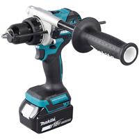 Makita 18V LXT Brushless Combi Drill 2 x 5.0Ah in Blue Steel