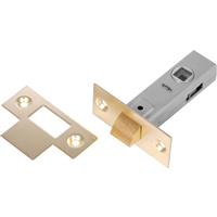 Unbranded Tubular Latch 75mm Brassed in Gold