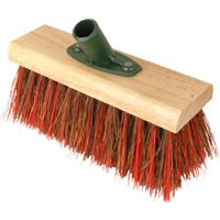 Hill Brush Company Yard Broom Head Bassine / PVC Mix 10" in Red