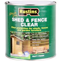 Rustins Quick Dry Shed & Fence Protector 1L in Clear