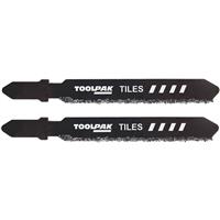 Toolpak Tungsten Carbide Grit Jigsaw Blade Tile (2 Pack) Plastic