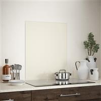 Splashback Cotton Self-Adhesive Glass 600 x 750mm in Cream