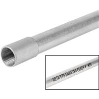 TTE Deta Galvanised Metal Conduit 20mm x 3m in Silver