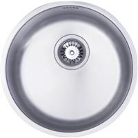 Maine Stainless Steel Round Bowl Kitchen Sink in Silver