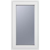 Crystal Casement uPVC Window Right Hand Opening 610mm x 1040mm Obscure Triple Glazed in White